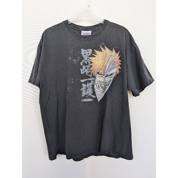 Y2K Bleach Anime Ichigo Hollow Shown Jump Shirt - Adult Men's Size L - Picture 1 of 6
